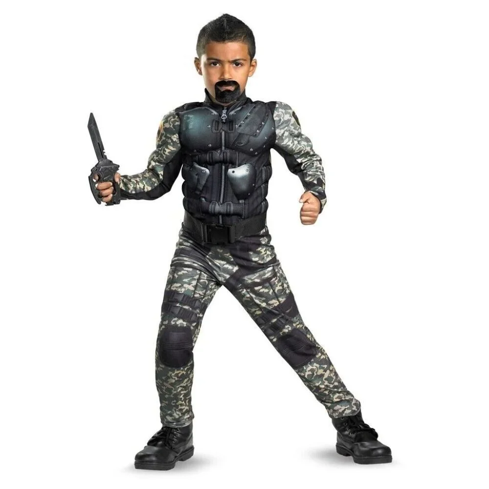 GI Joe Retaliation Roadblock Classic Muscle Child Costume Size Small (4-6) New